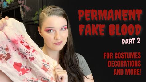 make fake blood for clothes|make your own blood.